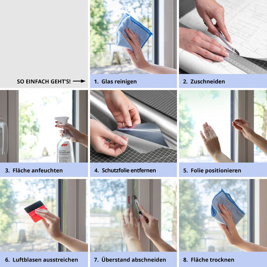 Fensterfolie Spiegel-Sichtschutzfolie image number null